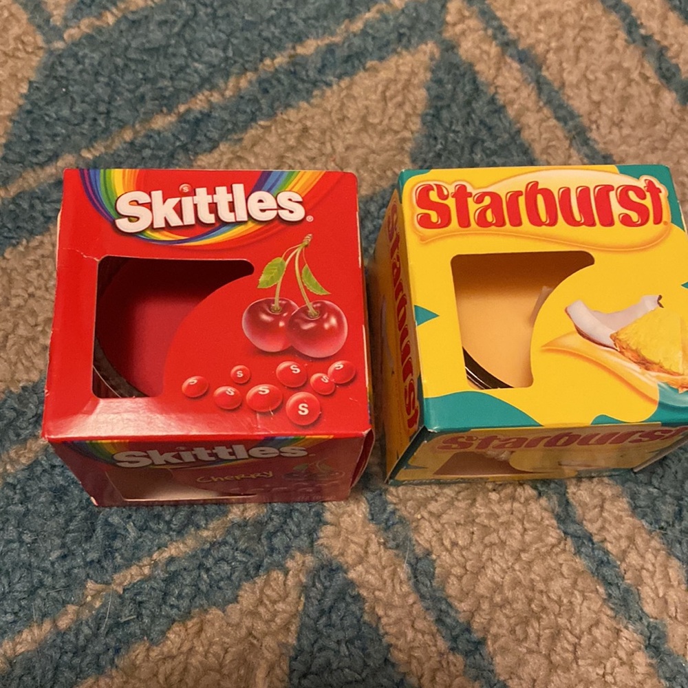 3 FOR $15!!! Skittles and Starburst Candles